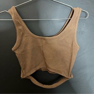 Women’s Chocolate Shirring Legging + Crop Top Tank Set